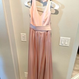 Vera Wang White Bridesmaid Dress in Pink